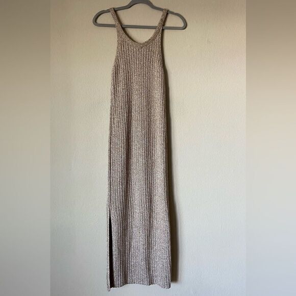 NWT Closed Moulin Knit Midi Tan Dress Strap Nutmeg Size S - Picture 7 of 10